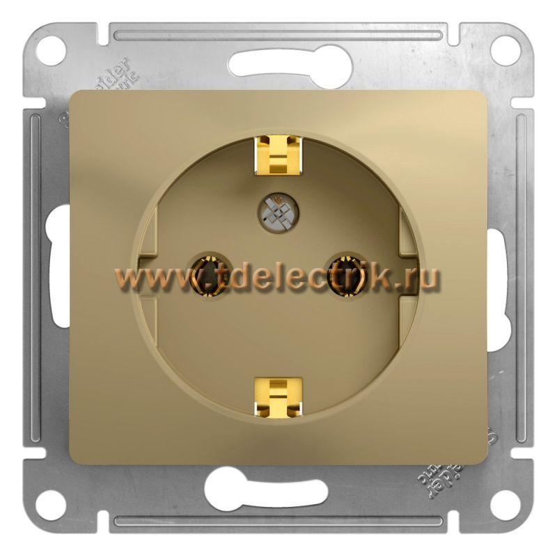 Фотография №1, GLOSSA РОЗЕТКА с заземлением 16А механизм ТИТАН