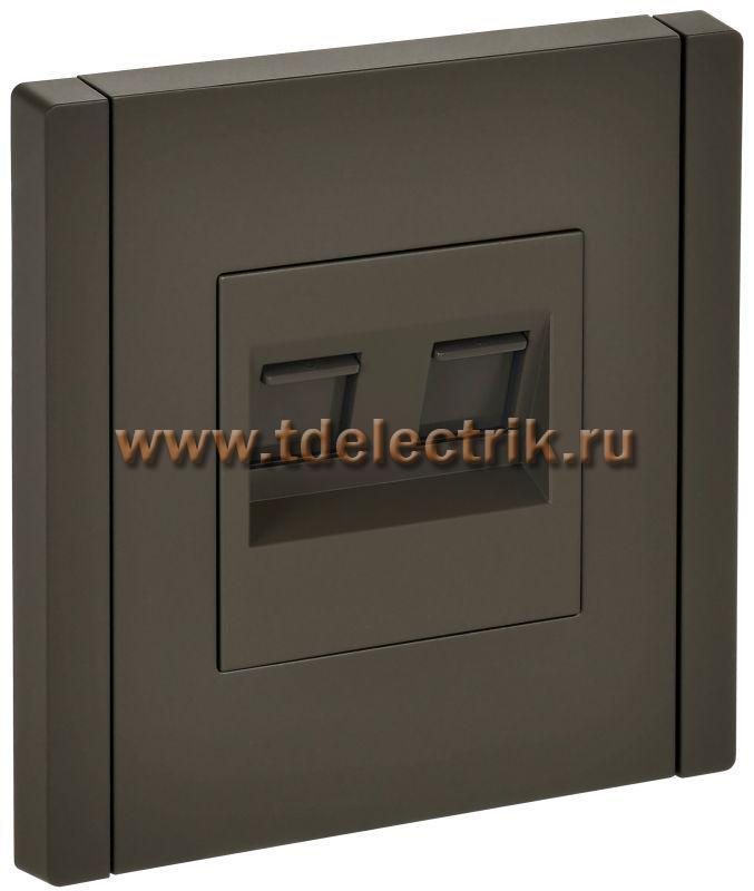Фотография №1, FORTE&PIANO Розетка двойная RJ11+RJ45 кат.5E FP335 сер. IEK
