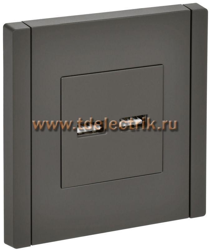 Фотография №1, FORTE&PIANO Розетка USB A+A 3,1А FP349 сер. IEK