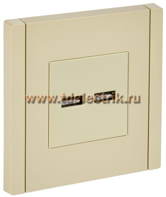 Фотография №1, FORTE&PIANO Розетка USB A+A 3,1А FP449 ван. IEK