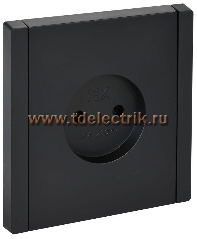 Фотография №1, FORTE&PIANO Розетка без з/к без з/ш в/к 10А FP118 чер. IEK
