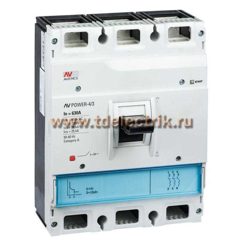 Фотография №1, Автоматический выключатель AV POWER-4/3  700А 35kA TR
