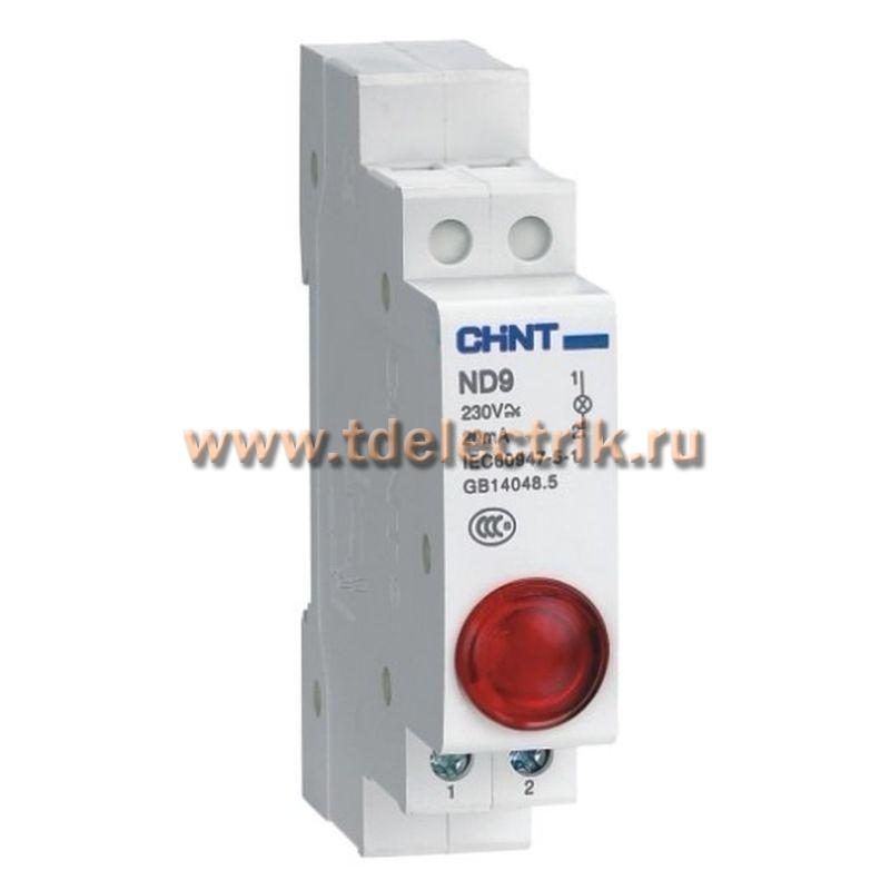 Фотография №1, Индикатор ND9-1/r красный ,AC/DC230В (LED) (R)