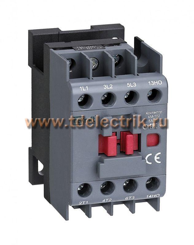 Фотография №1, Контактор 6А 220В/230В АС3 АС4 1НО КМ-102