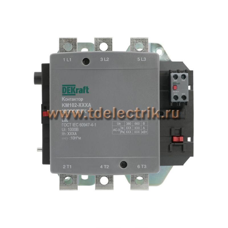 Фотография №1, Контактор 400А 110В АС3 АС4 1НО+1НЗ КМ-102