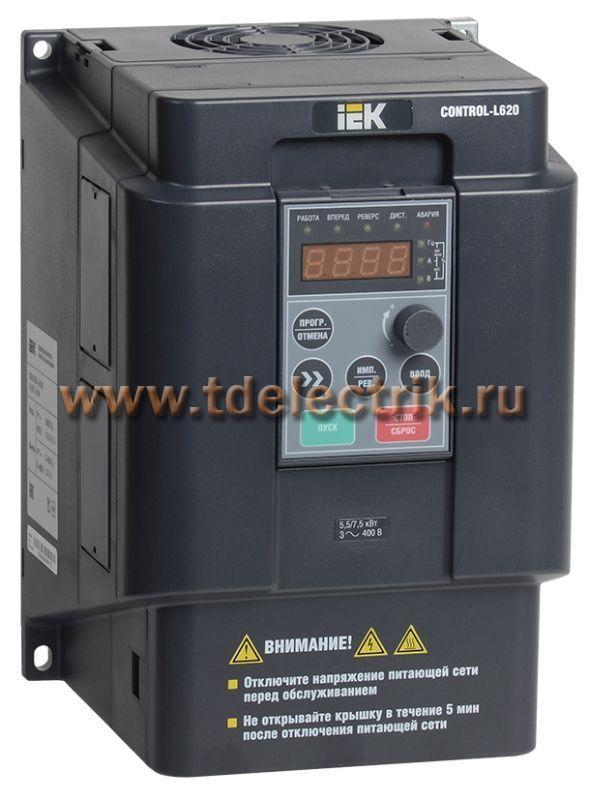 Фотография №1, Преобразователь частоты CONTROL-L620 380В, 3Ф 5,5-7,5 kW IEK
