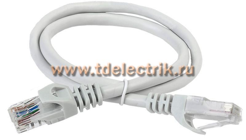 Фотография №1, Коммутационный шнур (патч-корд), кат.5Е UTP, 1м, серый