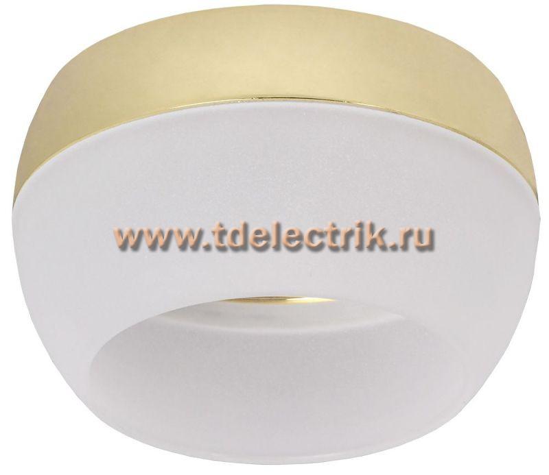 Фотография №1, Светильник 4010 накл. потолочн. GX53 золото IEK