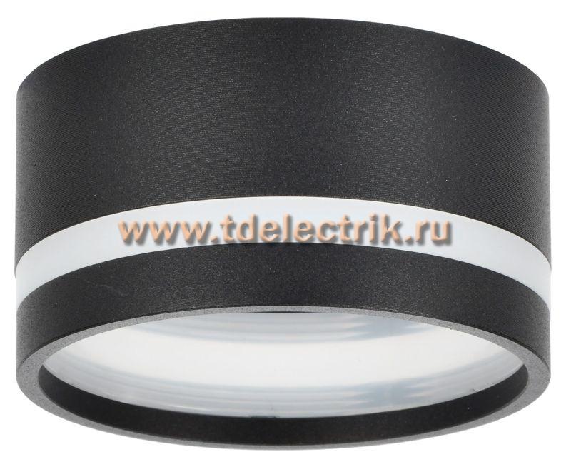 Фотография №1, Светильник 4032 накл. потолочн. GX53 черный IEK