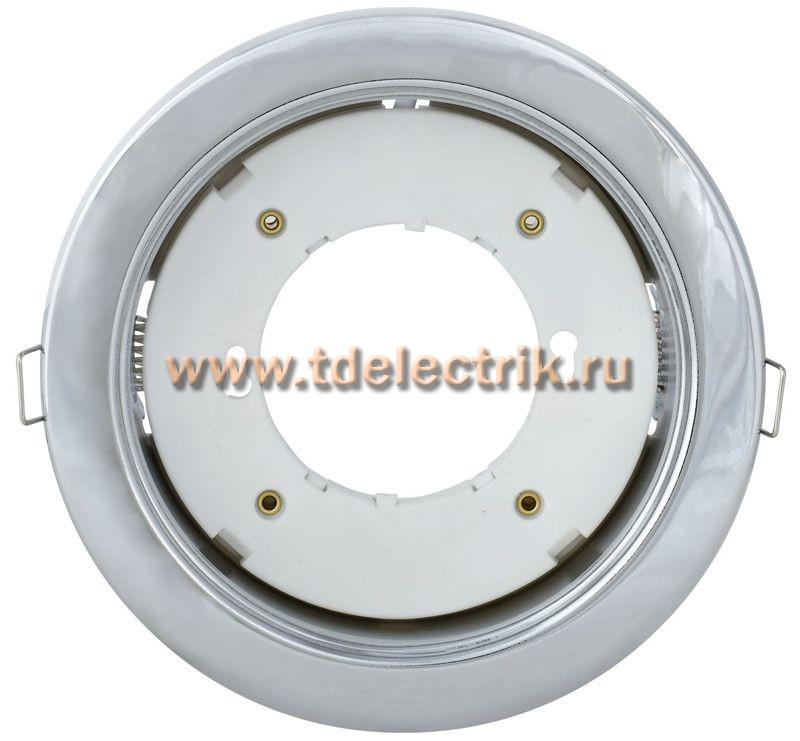 Фотография №1, Светильник 4115 встр. под лампу GX70 хром IEK
