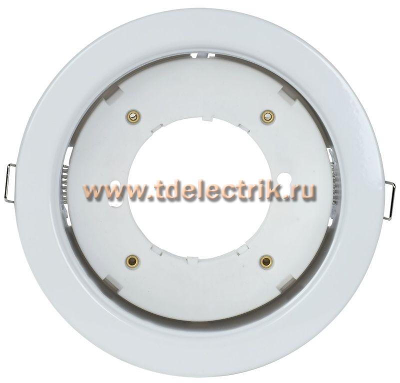 Фотография №1, Светильник 4115 встр. под лампу GX70 белый IEK