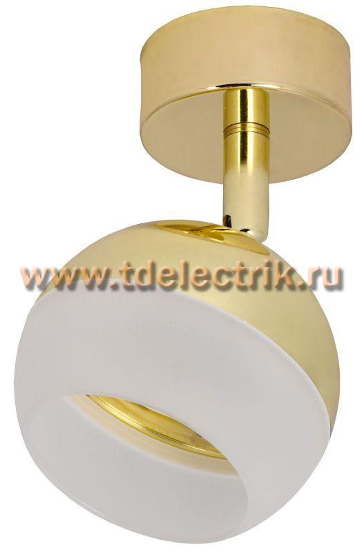 Фотография №1, Светильник 4011 настенно-потолочн. GX53 золото IEK