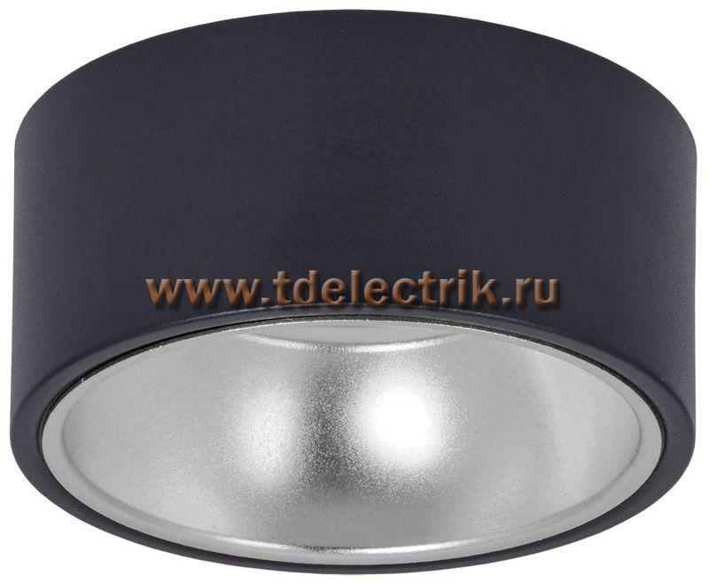 Фотография №1, Светильник 4017 накл. потолочн. GX53 черный/хром IEK