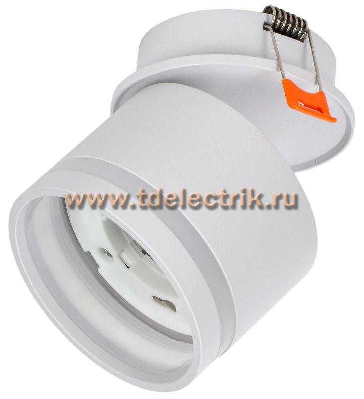 Фотография №1, Светильник 4033 встр. поворотн. GX53 белый IEK