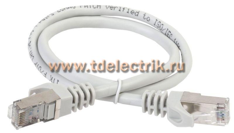 Фотография №1, Коммутационный шнур (патч-корд), кат.5Е FTP, LSZH, 1м, серый