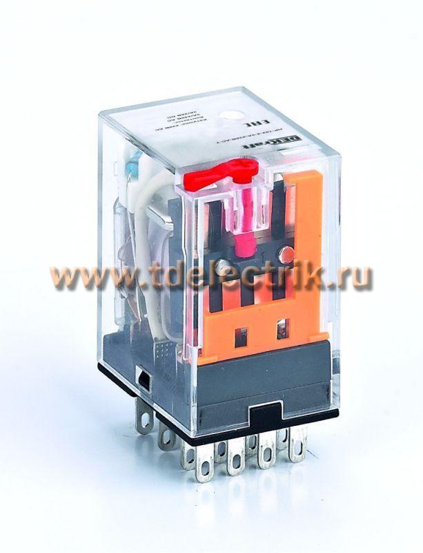 Фотография №1, Промежуточное реле 4 конт. с LED инд. и TEST функ. 3А 380В AC ПР-102