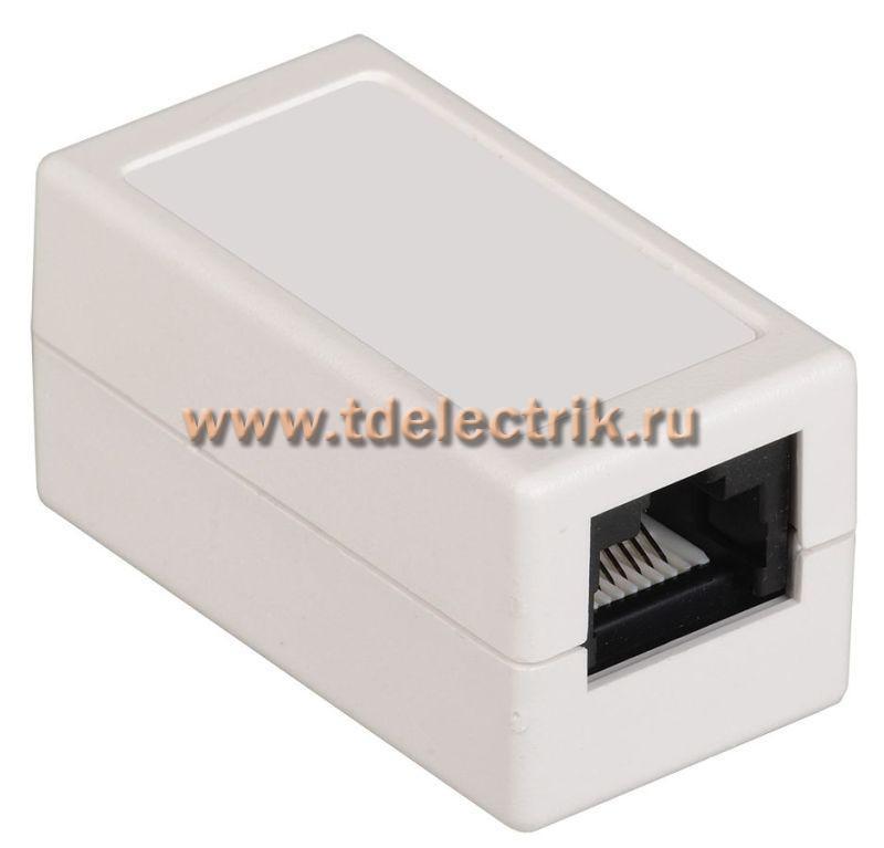Фотография №1, Проходной адаптер кат. 6 UTP тип RJ45-RJ45