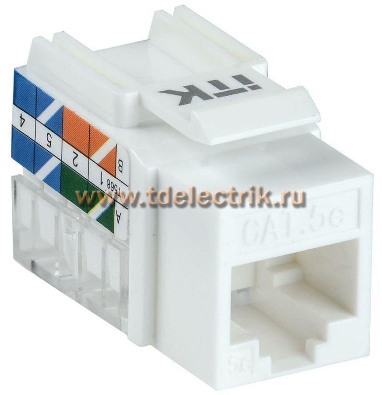Фотография №1, Модуль Keystone Jack категория 5E UTP 110 IDC 90 градусов