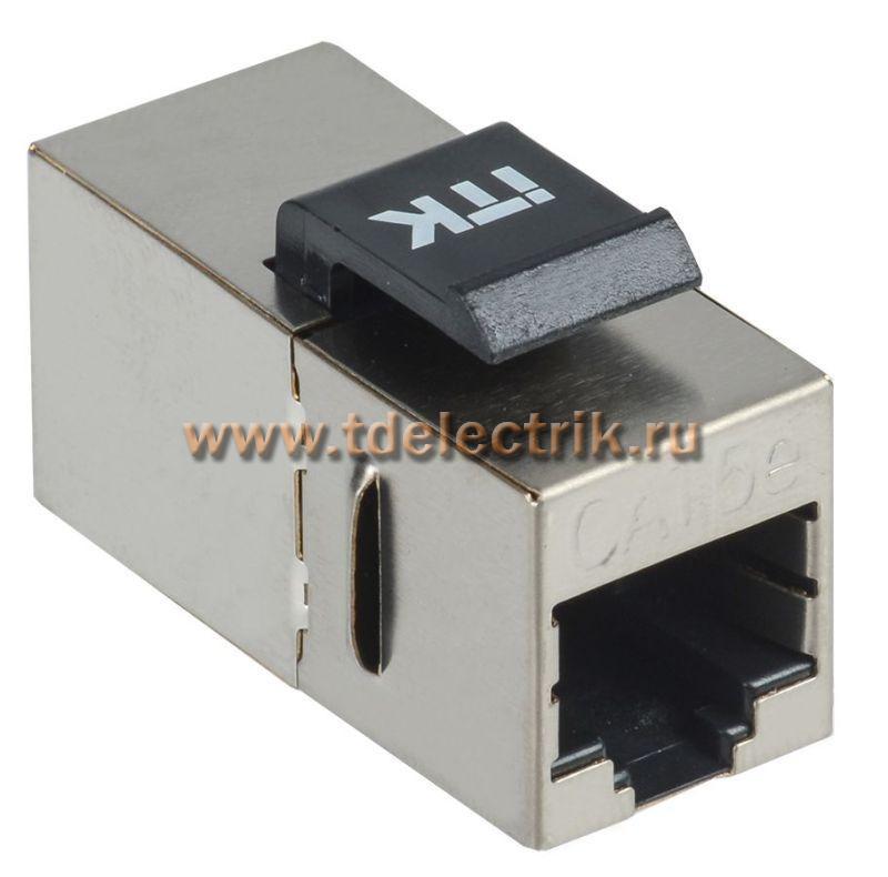 Фотография №1, Проходной адаптер кат. 5E FTP RJ45-RJ45 Keystone Jack
