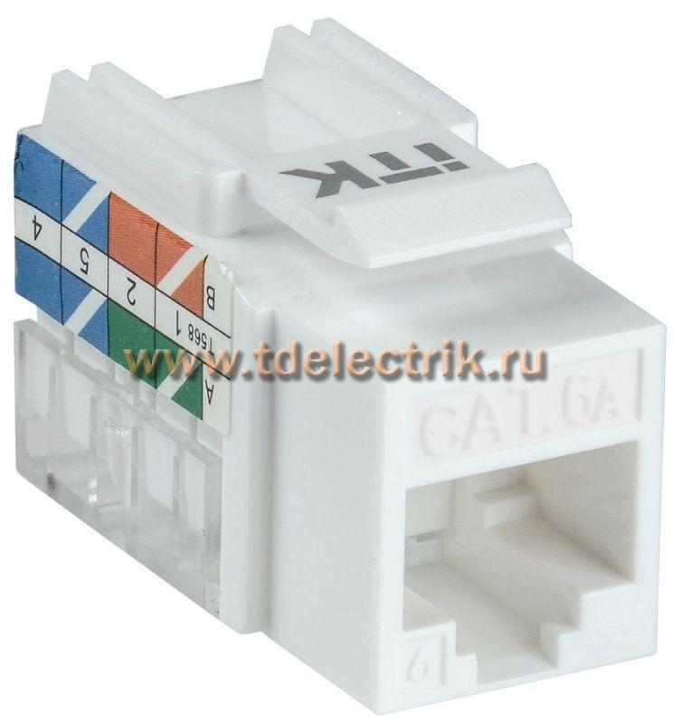 Фотография №1, Модуль Keystone Jack категория 6A UTP 110 IDC 90 градусов