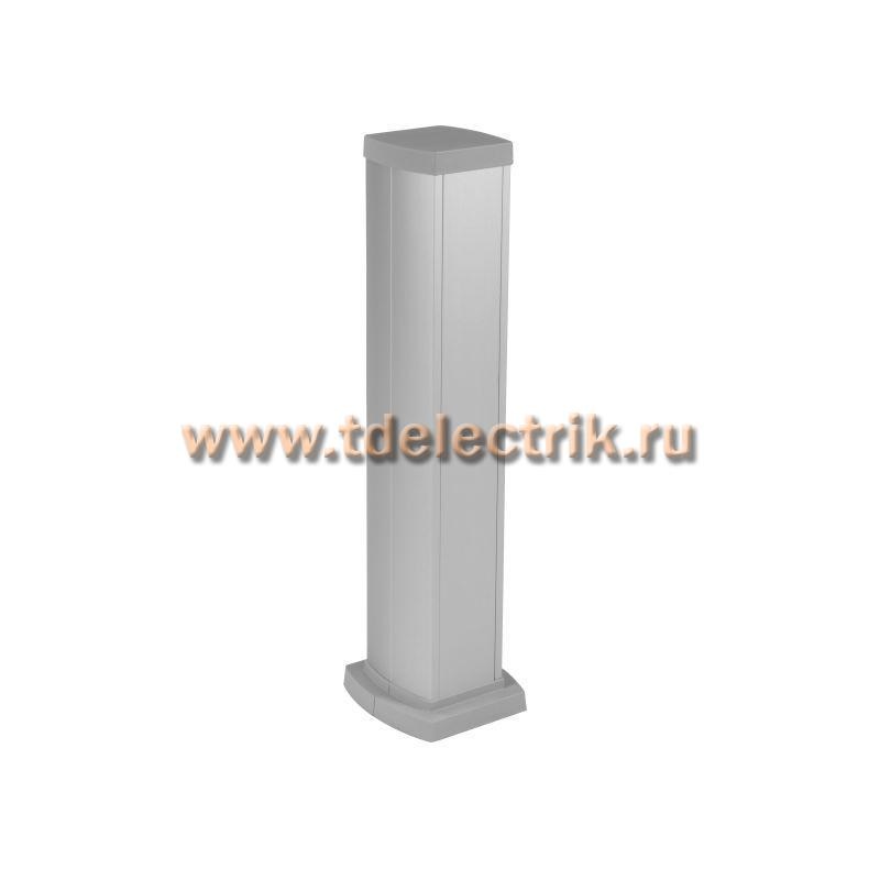 Фотография №1, Универсальная мини-колонна алюминиевая с крышкой из алюминия 2 секции, высота 0,68 метра, цвет алюминий