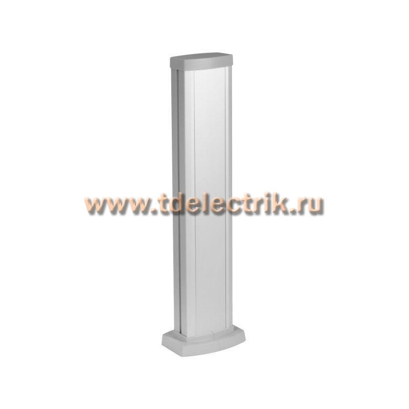 Фотография №1, Универсальная мини-колонна алюминиевая с крышкой из алюминия 1 секция, высота 0,68 метра, цвет алюминий