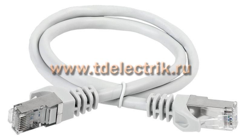 Фотография №1, Коммутационный шнур (патч-корд), кат.6А S/FTP, LSZH, 3м, серый