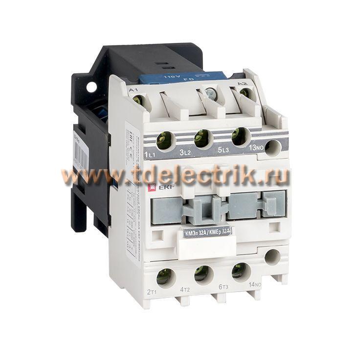 Фотография №1, Контактор КМЭп малогабаритный 32А 110В DC 1NO EKF PROxima