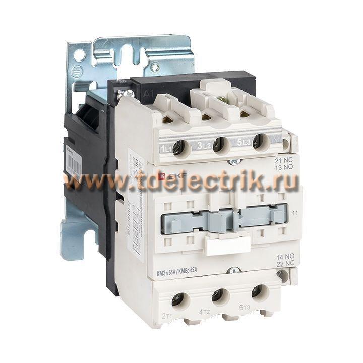 Фотография №1, Контактор КМЭп малогабаритный 65А 24В DC 1NO 1NC EKF PROxima