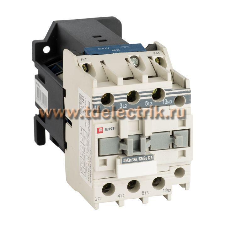 Фотография №1, Контактор КМЭп малогабаритный 32А 24В DC 1NO EKF PROxima