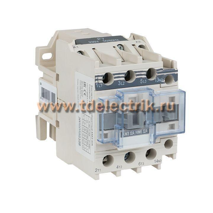 Фотография №1, Контактор КМЭ малогабаритный 32А 220В 1NC EKF PROxima