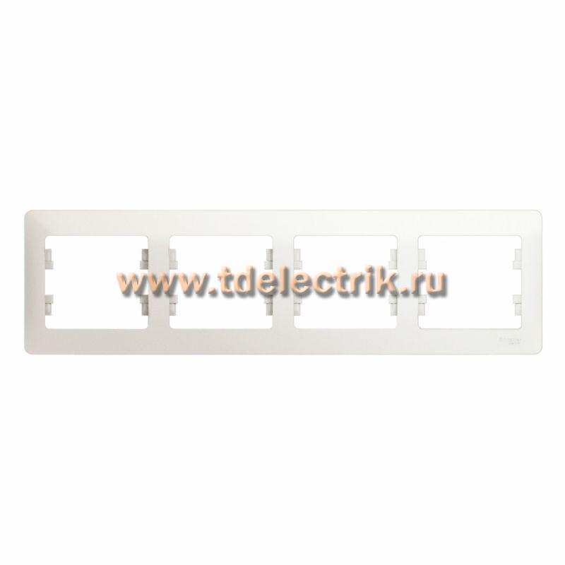 Фотография №1, GLOSSA 4-постовая РАМКА горизонтальная ПЕРЛАМУТР
