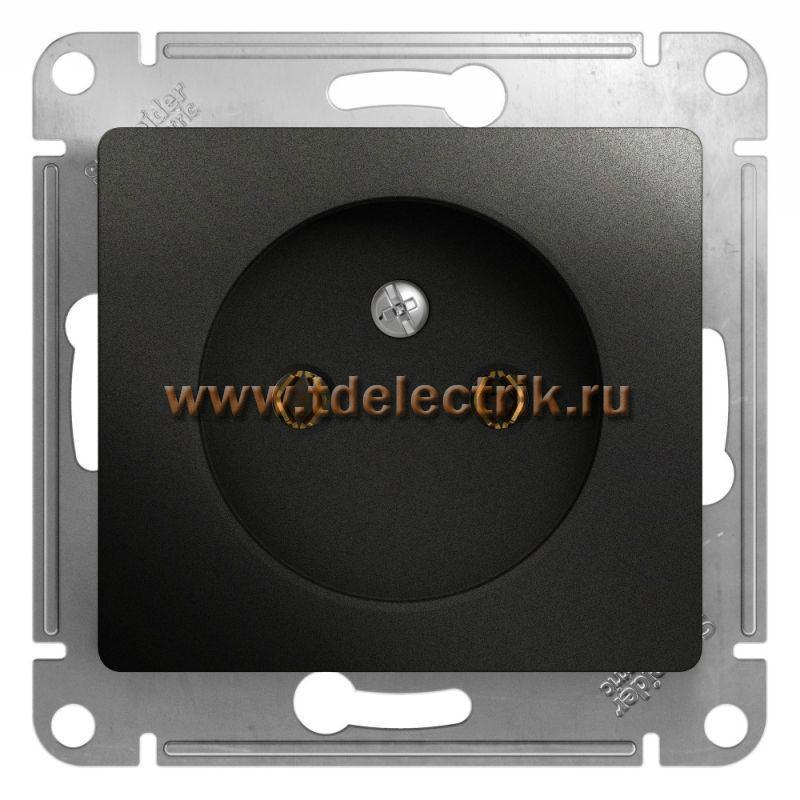 Фотография №1, GLOSSA РОЗЕТКА без заземления 16А 250В механизм АНТРАЦИТ