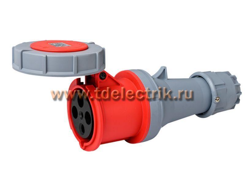 Фотография №1, Розетка переносная 3Р+РЕ 125А 380В IP67 РП-103