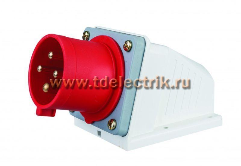 Фотография №1, Вилка стационарная 3Р+РЕ 32А 380В IP44 ВС-103