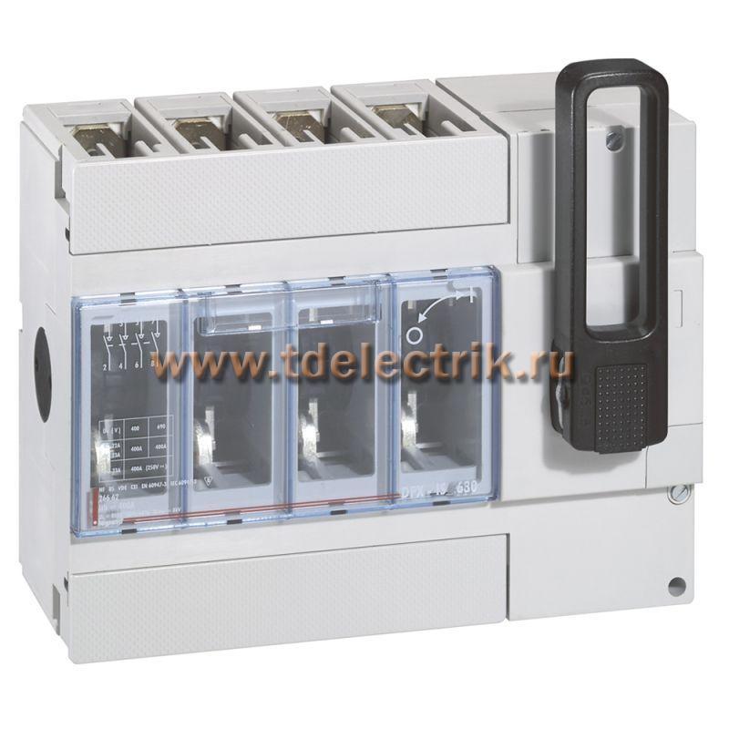 Фотография №1, Выключатель DPX-Vistop 630 400 А - 4Р - рукоятка спереди