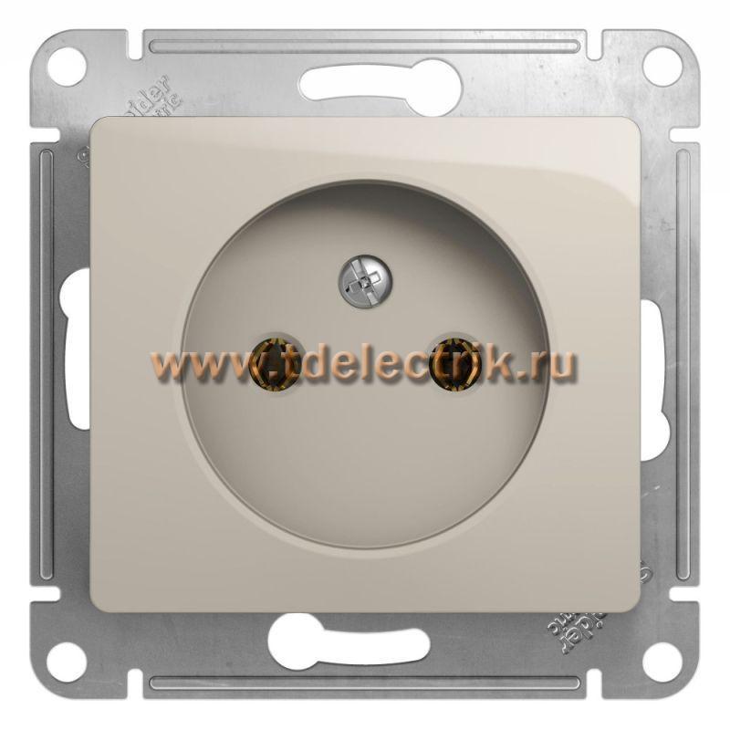 Фотография №1, GLOSSA РОЗЕТКА без заземления16А 250В механизм МОЛОЧНЫЙ