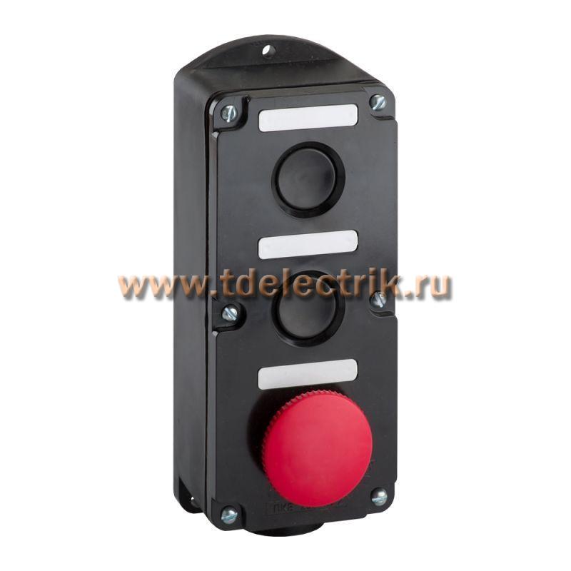 Фотография №1, Пост кнопочный ПКЕ 222-3-У2-IP54 (красный гриб)