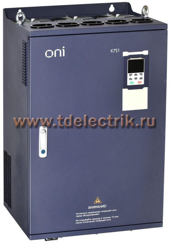 Фотография №1, Преобразователь частоты K751 380В 3Ф 185-200кВт 340-377А ONI