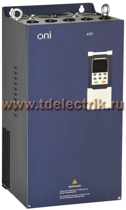 Фотография №1, Преобразователь частоты K751 380В 3Ф 160-185кВт 304-340А ONI