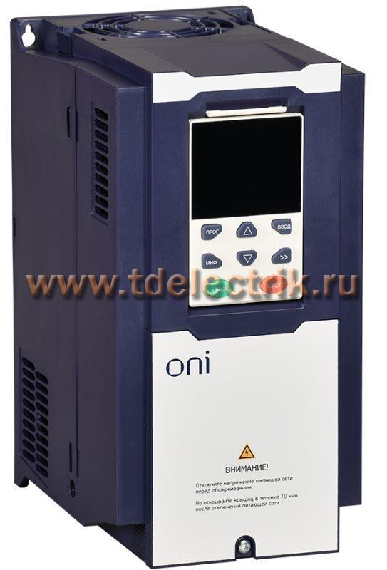 Фотография №1, Преобразователь частоты K750 380В 3Ф 5,5-7,5кВт 13-17А ONI