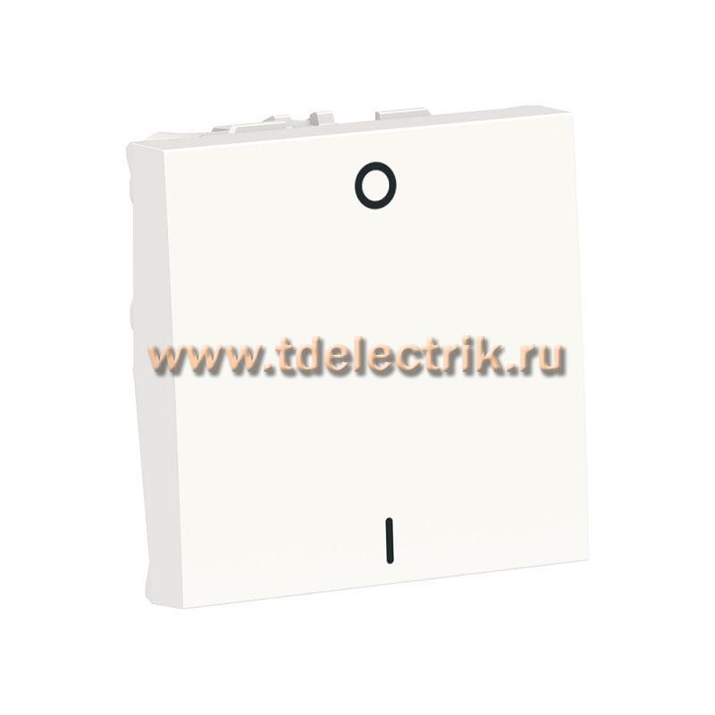 Фотография №1, UNICA MODULAR выключатель двухполюс, 1-клавиш, сх. 2, 16 AX, 250 В, 2 мод белый