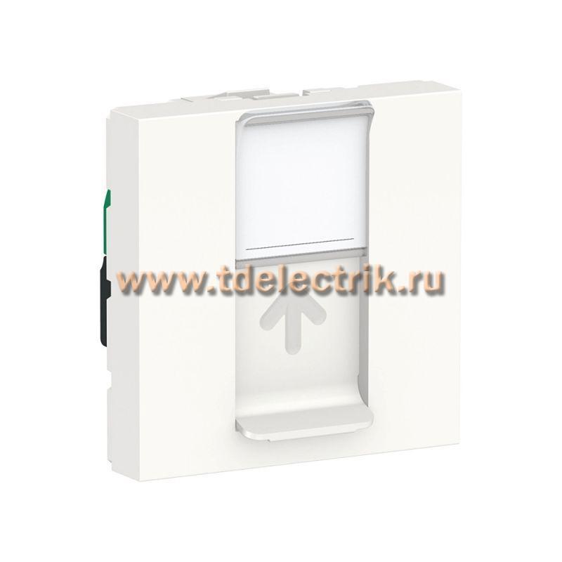 Фотография №1, UNICA MODULAR розетка компьютерная, RJ45, одиночная, кат. 5е UTP, 2 модуля,белый