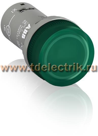 Фотография №1, Лампа CL2-520G зеленая со встроенным светодиодом 220В DC 