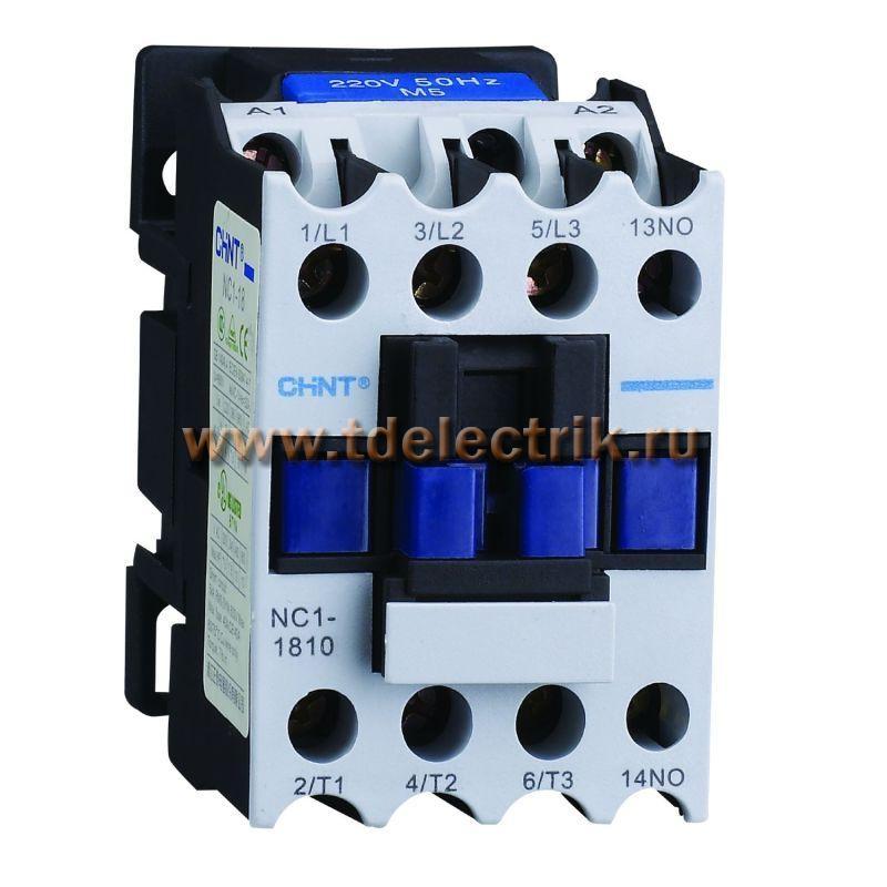 Фотография №1, Контактор NC1-1810 18А 230В/АС3 1НО 50Гц (R)