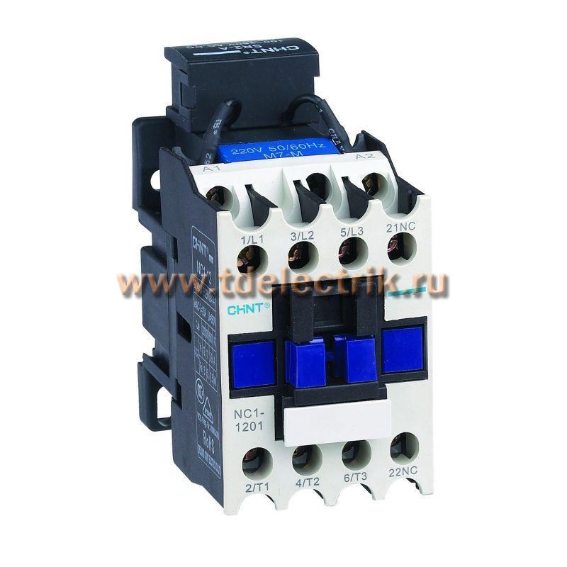 Фотография №1, Контактор NC1-1201 12А 400В/АС3 1НЗ 50Гц (R)