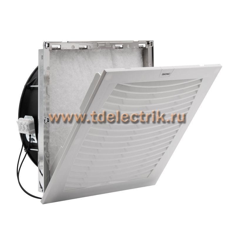 Фотография №1, Вентилятор с фильтром ЭМС 500 м3/ч, 230В AC, 255х255 мм, IP54
