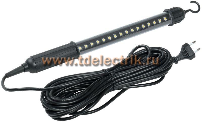 Фотография №1, Светильник LED переносной ДРО 2060 IP44 шнур 10м черный IEK