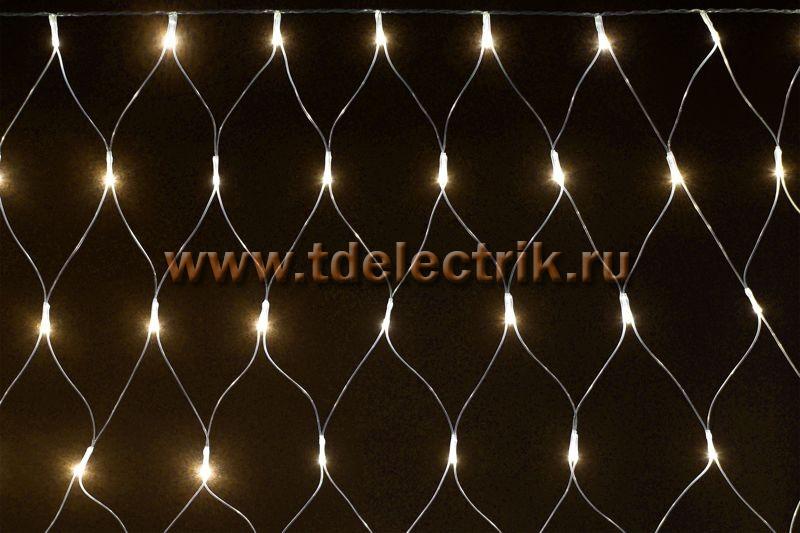 Фотография №1, Гирлянда сеть 1,5х1,5 160WW IP20 прозрачный 230В кон. 8 IEK