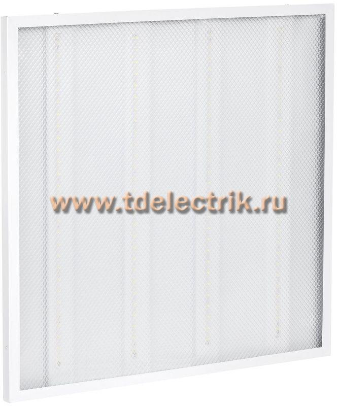 Фотография №1, Светильник светодиодный ДВО 6561-P 36Вт 4000К 595х595х20 призма IEK